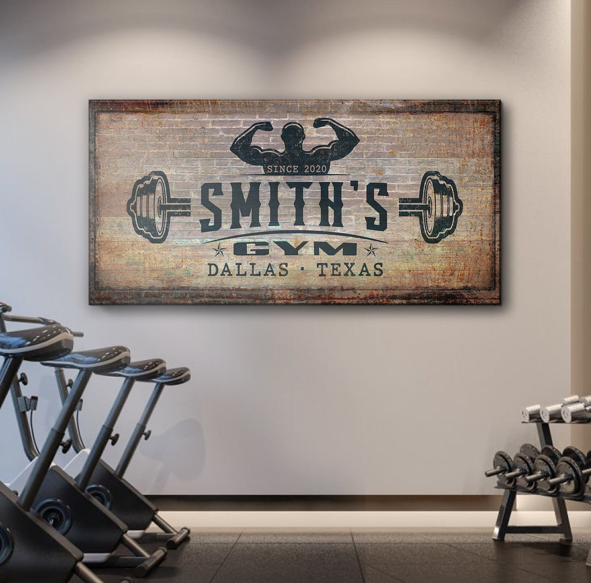Gym Sign V by Tailored Canvases