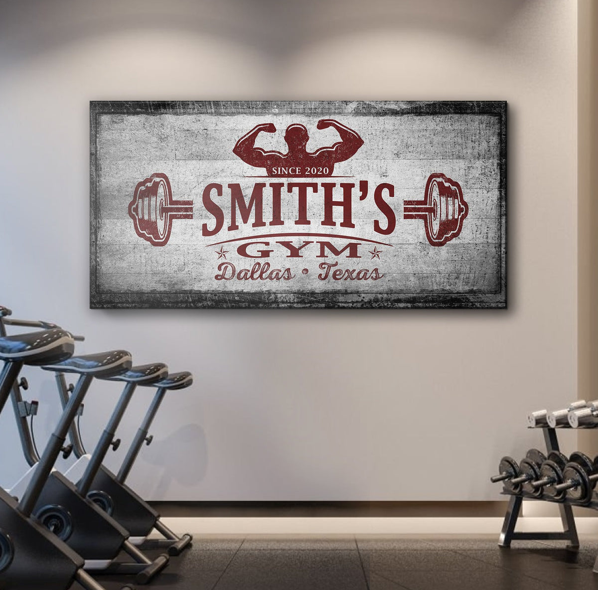 Gym Sign VI by Tailored Canvases
