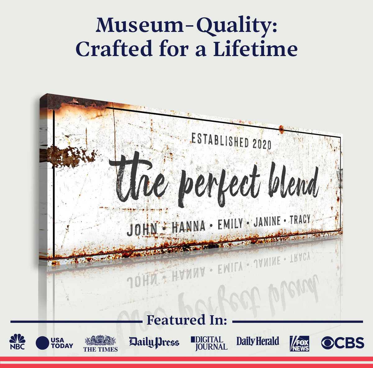 The Perfect Blend Sign by Tailored Canvases