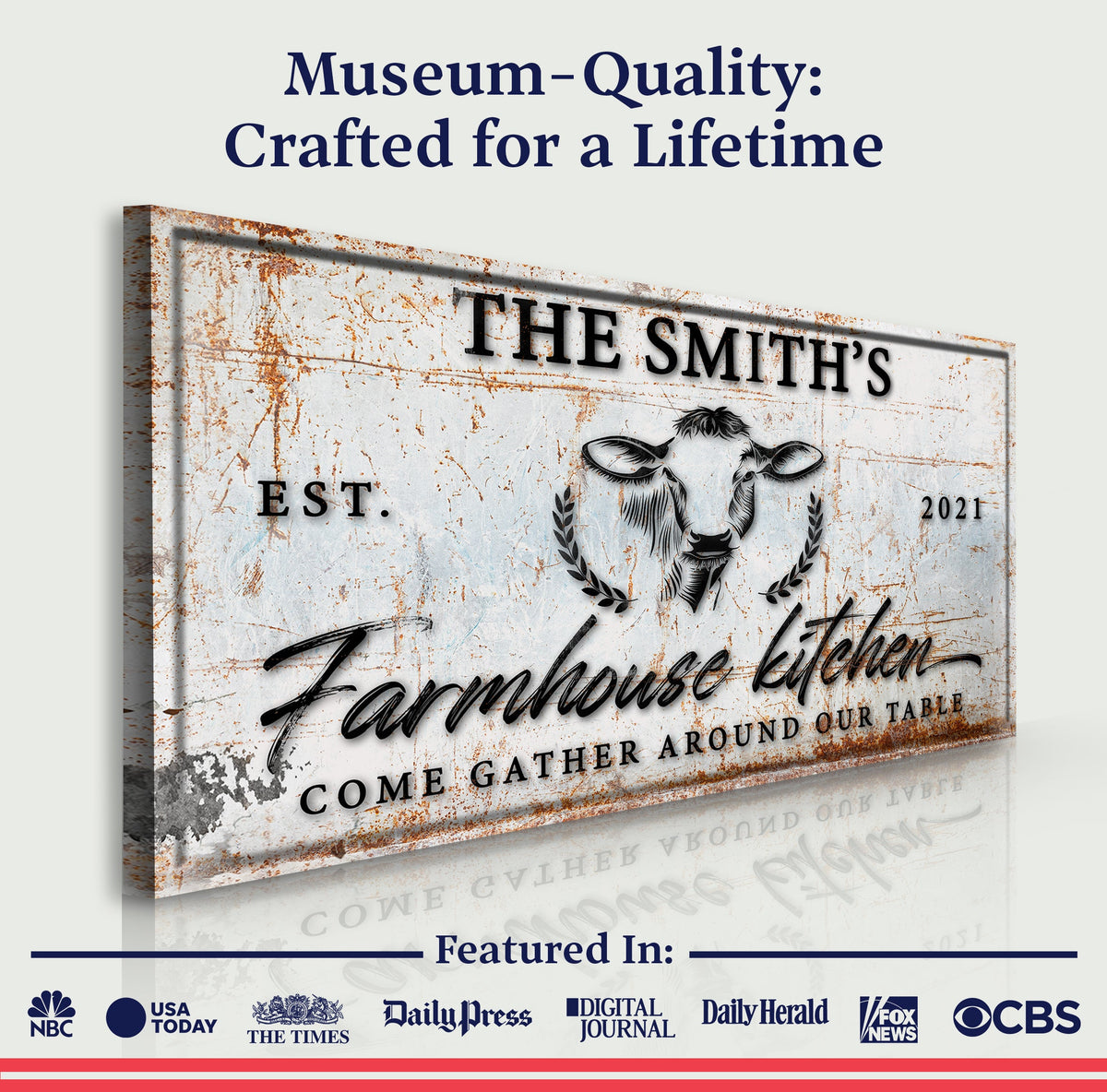 Farmhouse Kitchen Sign by Tailored Canvases