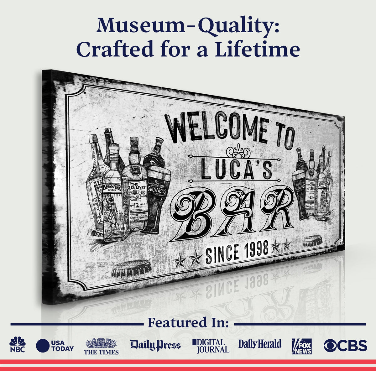 Bar Sign VI by Tailored Canvases