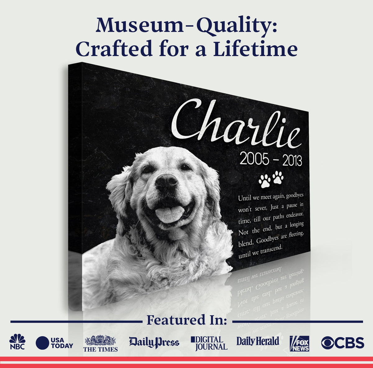 Pet Memorial Sign IV by Tailored Canvases