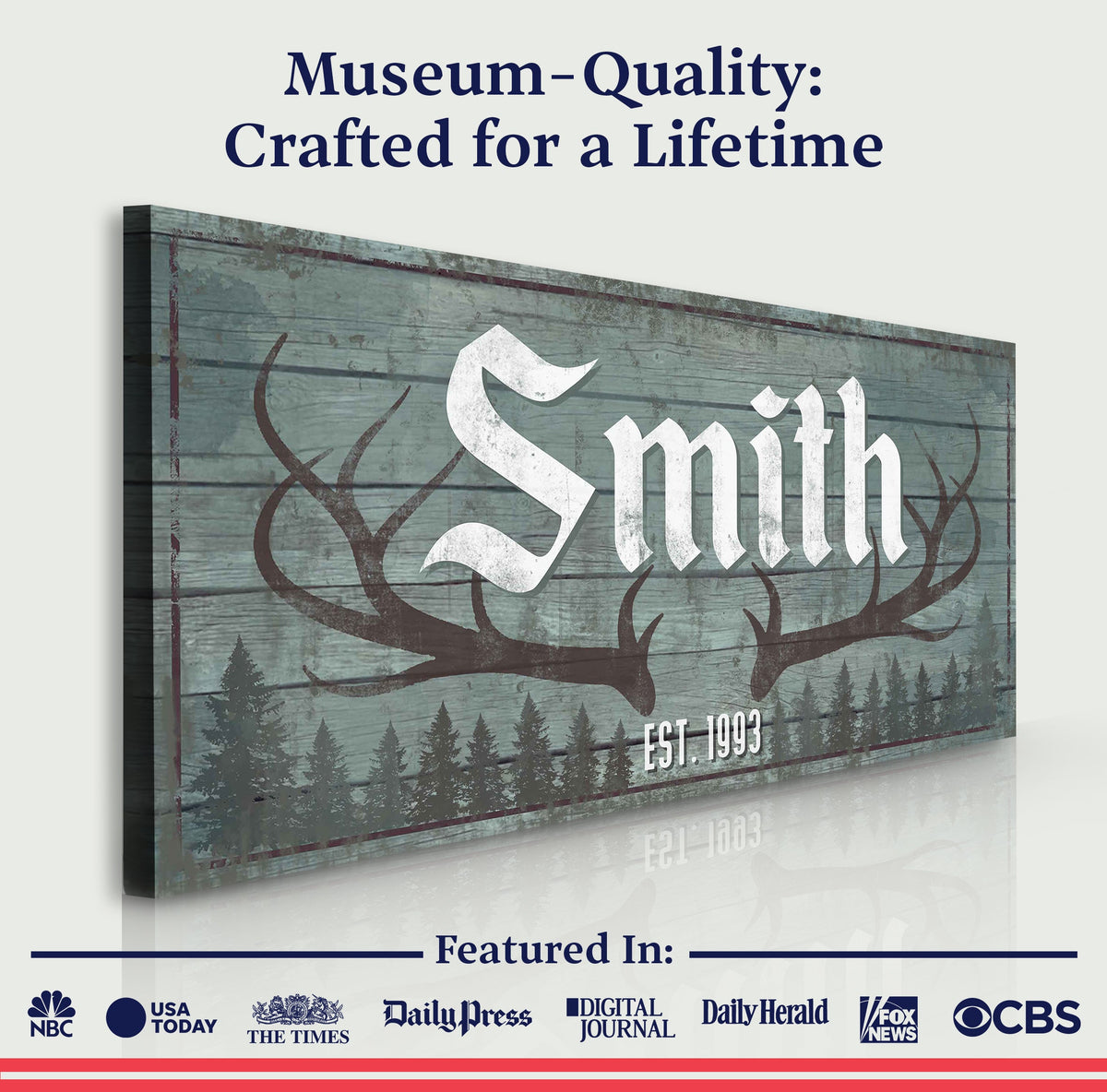 RUSTIC FAMILY ANTLER -LP1 by Tailored Canvases