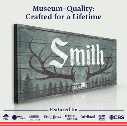 RUSTIC FAMILY ANTLER -LP1 by Tailored Canvases