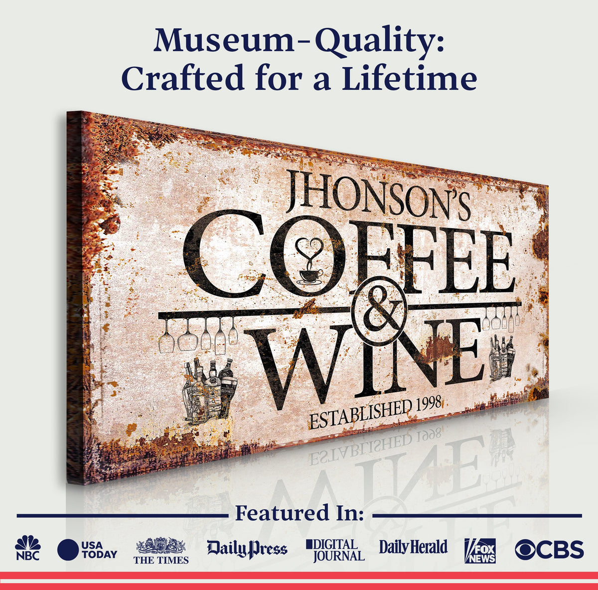 Coffee and Wine Sign II by Tailored Canvases