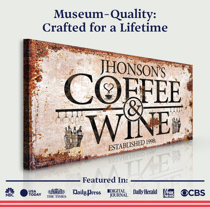 Coffee and Wine Sign II by Tailored Canvases