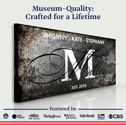 Family Sign XVIII by Tailored Canvases