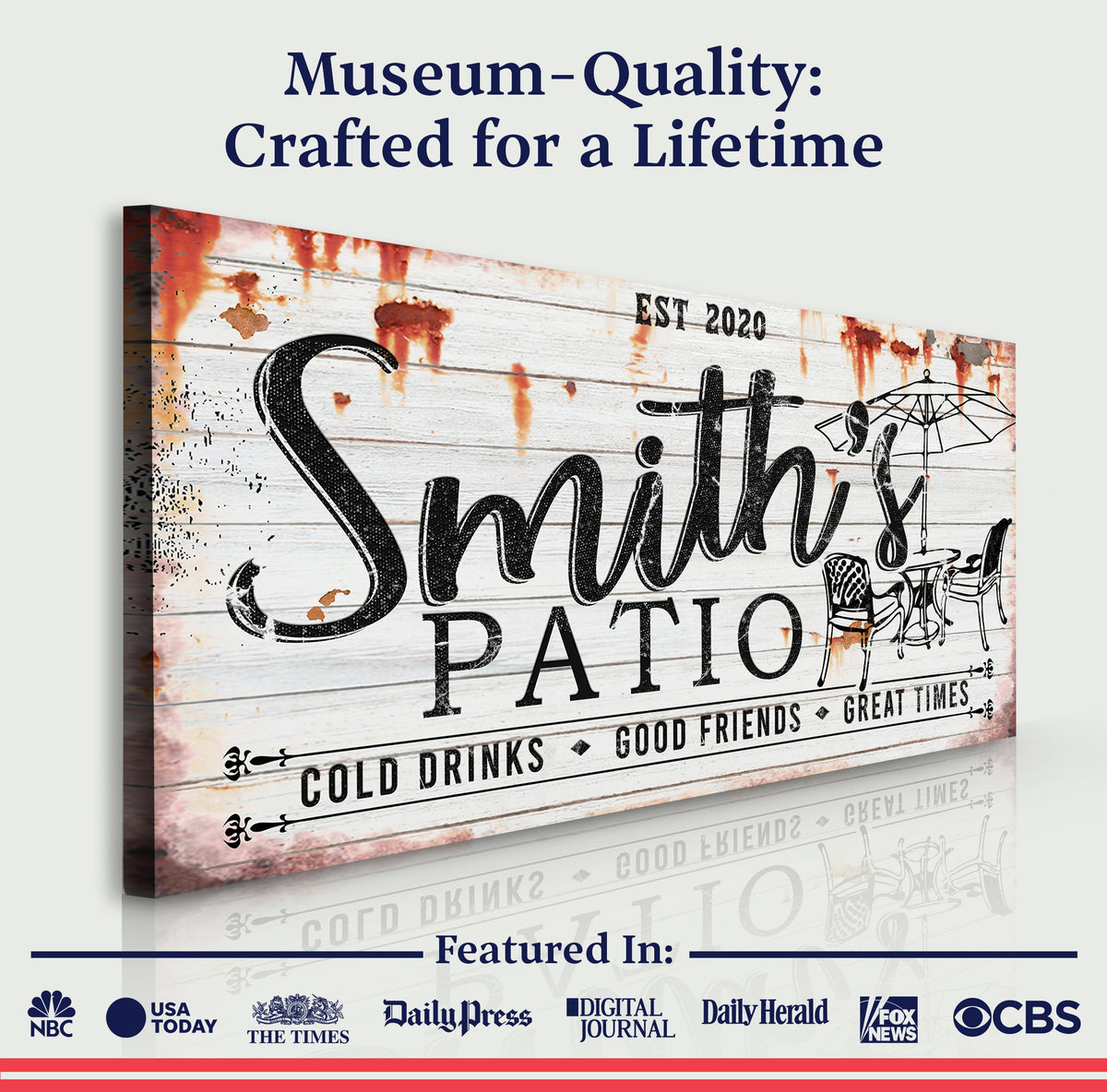 Family Patio Sign II by Tailored Canvases