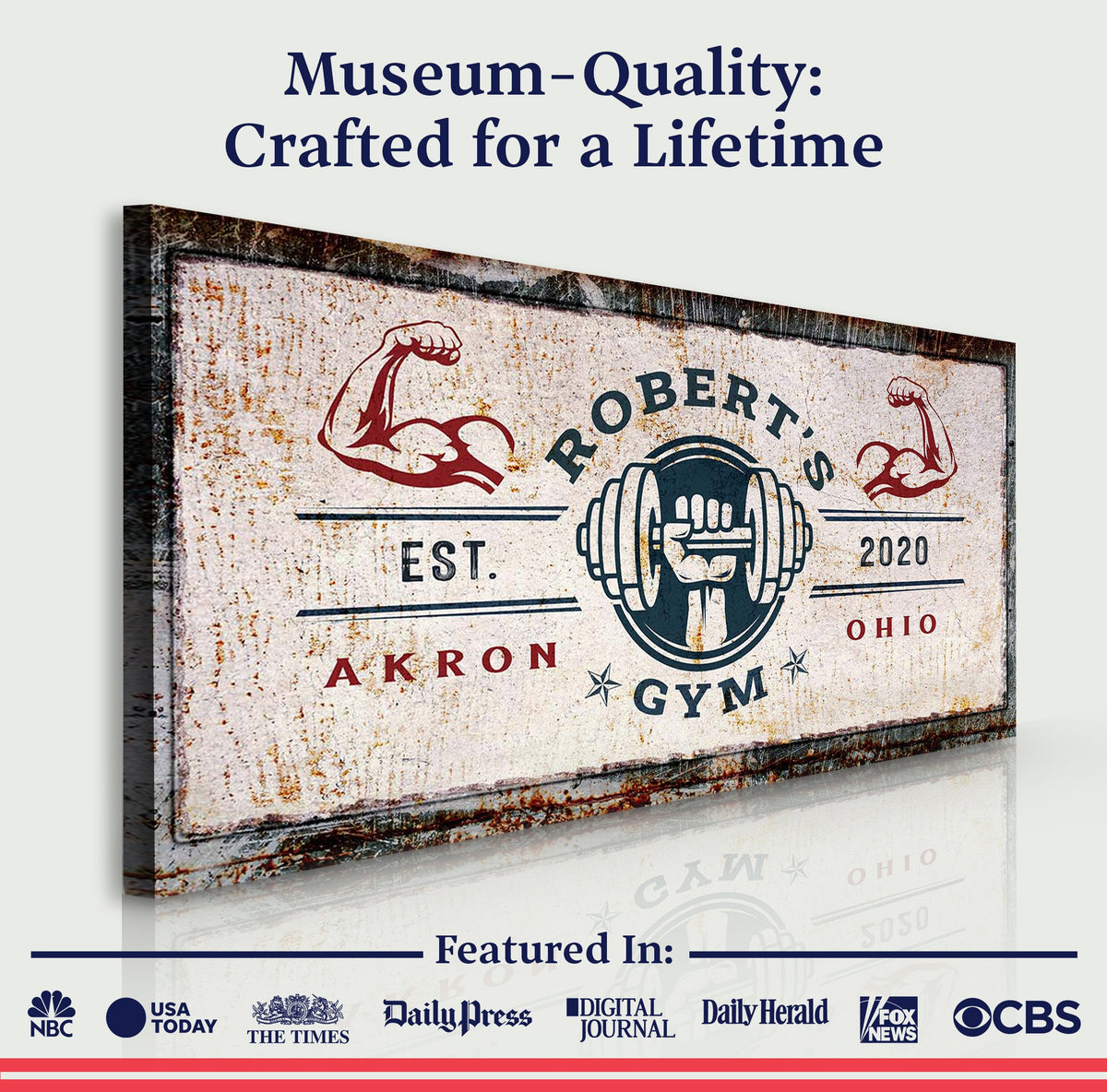 Gym Sign V by Tailored Canvases