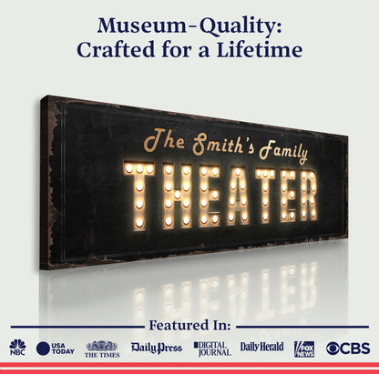 Theater Sign by Tailored Canvases