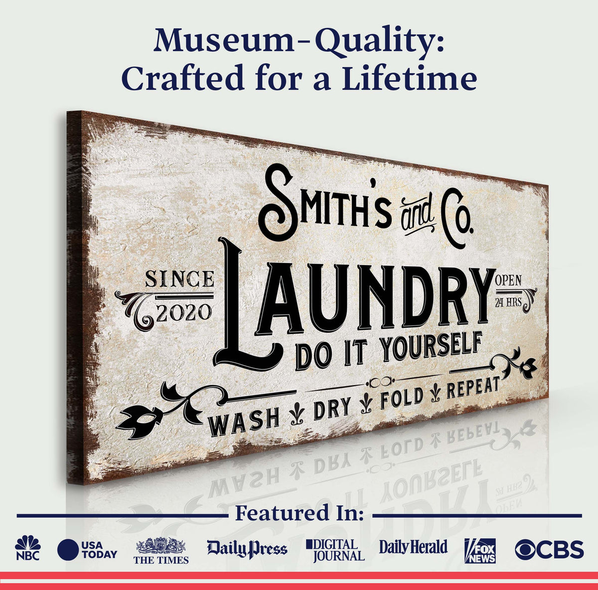 Laundry Room Sign ll by Tailored Canvases