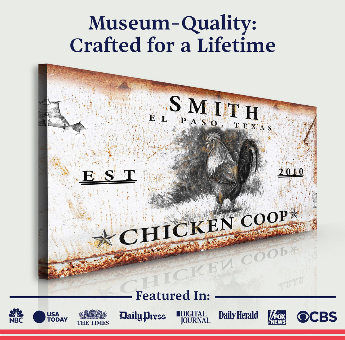 Chicken Coop Sign VI by Tailored Canvases