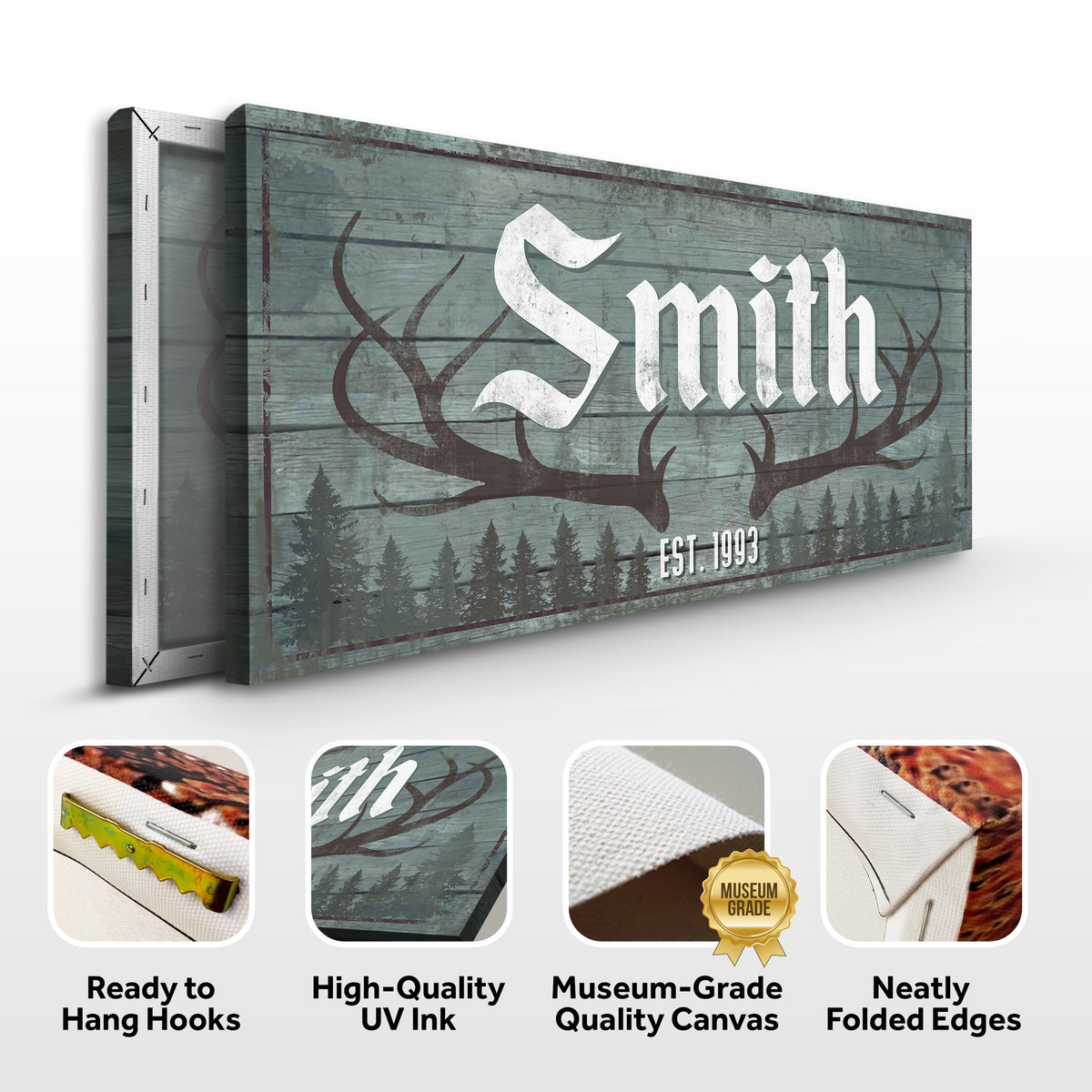 RUSTIC FAMILY ANTLER -LP1 by Tailored Canvases