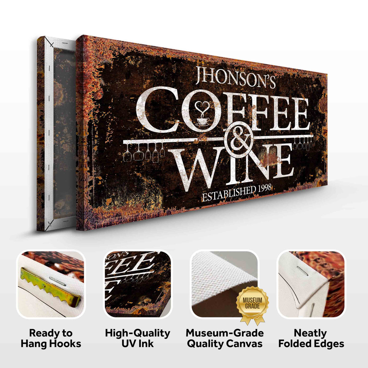 Coffee and Wine Sign III by Tailored Canvases