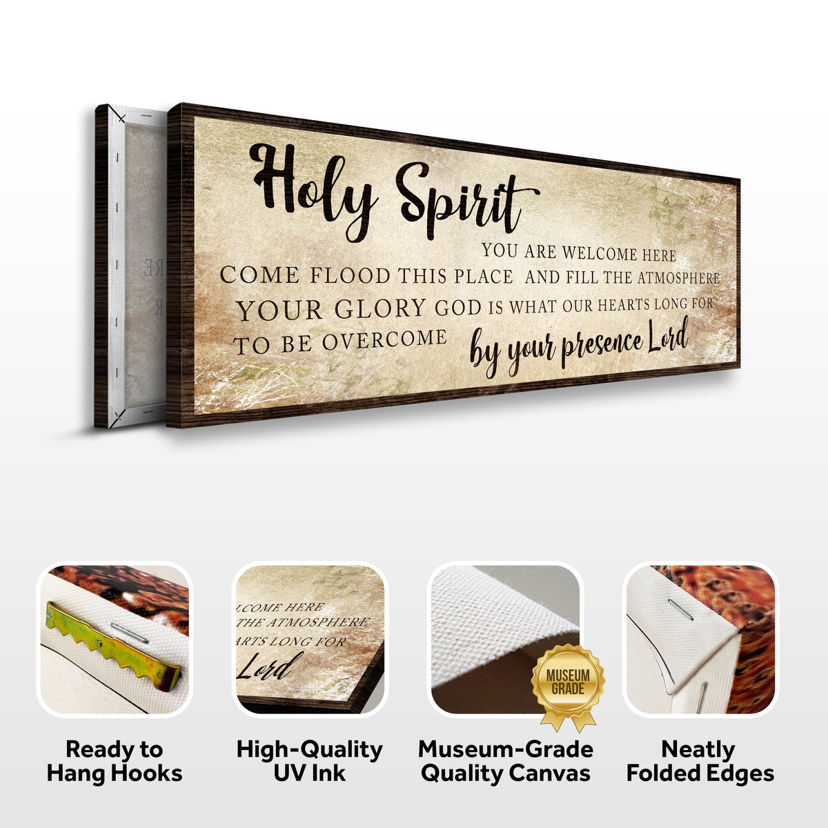 Holy Spirit You Are Welcome Here Sign VI by Tailored Canvases