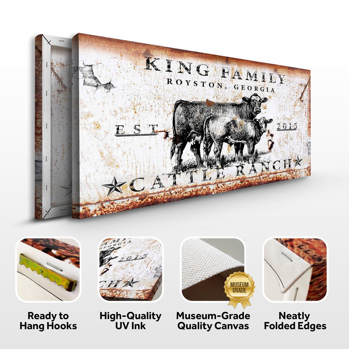 Cattle Ranch Sign II by Tailored Canvases