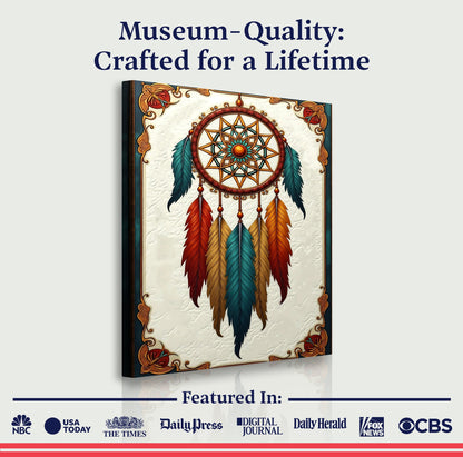Museum-quality canvas detail, 3D Whispering Feathers Wall Art V canvas by Tailored Canvases