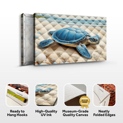 3D Coastal Wall Art V canvas by Tailored Canvases, view 4