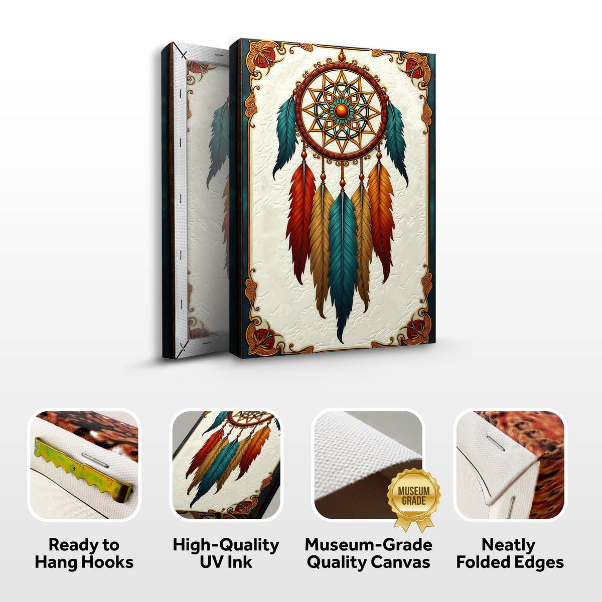 3D Whispering Feathers Wall Art V canvas by Tailored Canvases
