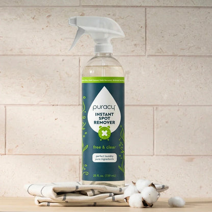 Instant spot and stain remover for carpet, upholstery and clothing