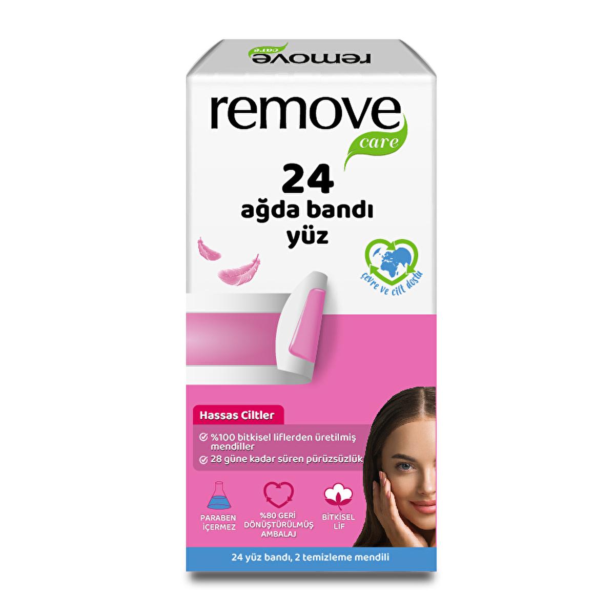 Remove Care Facial Wax Strips for Sensitive Skin - Easy Hair Removal, Long-Lasting Smoothness by Beauty Care Bag
