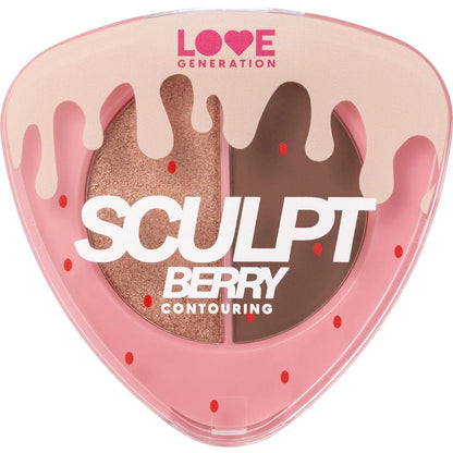 Love Generation SculptBerry 02 Contour Face Palette 9g by Beauty Care Bag