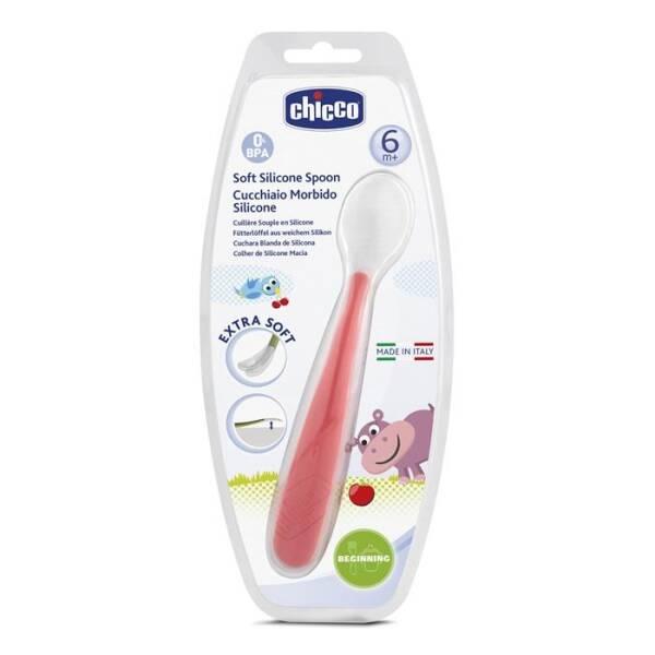 Chicco soft silicone baby weaning spoon