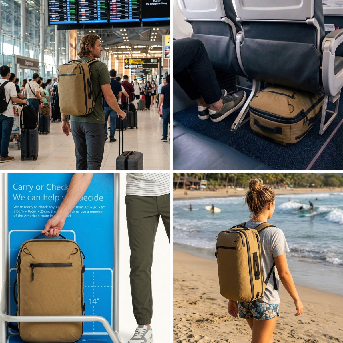 Island Hopper 2.0 TriCor Carry On Travel Backpack (NEW) by COR Surf