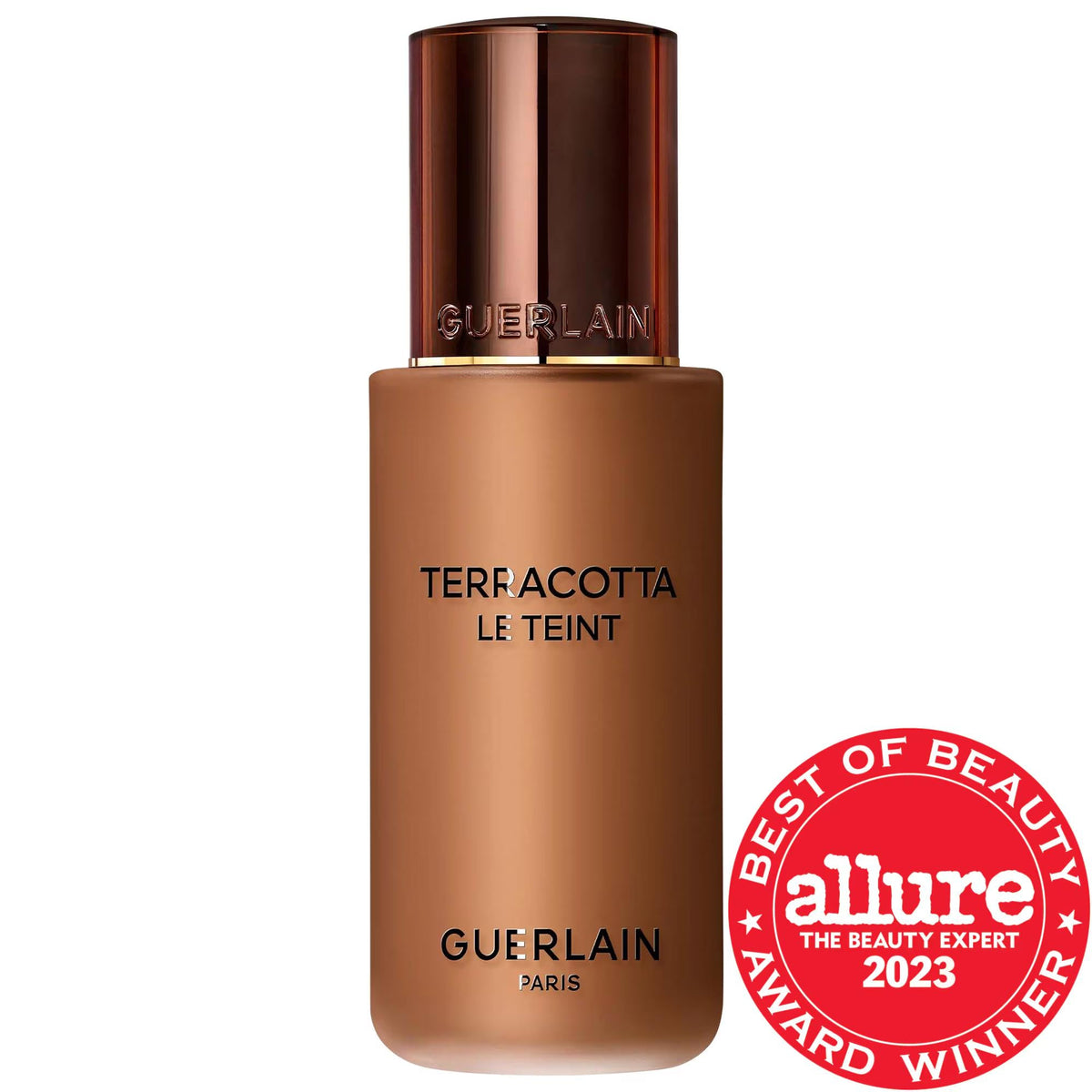 GUERLAIN Terracotta Le Teint: Luminous Matte Foundation, 24H Wear, Medium Coverage, Healthy Glow, Liquid-to-Powder Formula by Beauty Care Bag