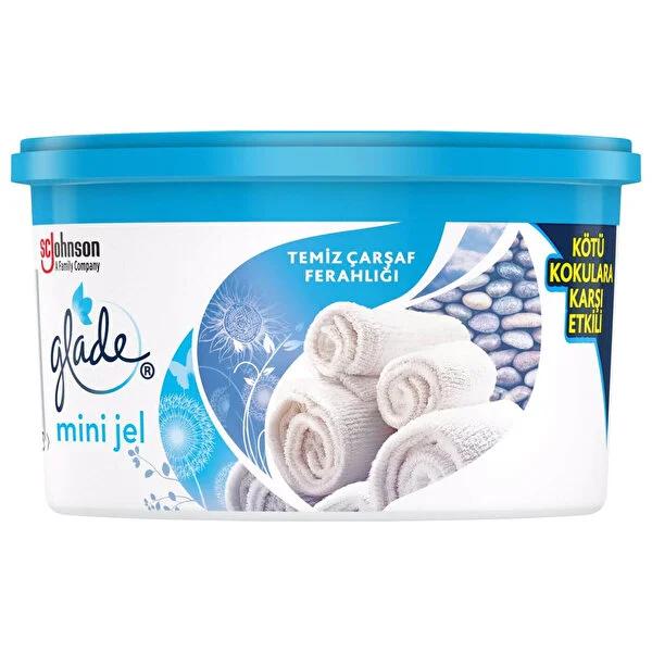 Glade Mini Gel Air Freshener - Clean Linen Scent for Small Spaces: Drawer, Closet & Bathroom Odor Eliminator by Beauty Care Bag