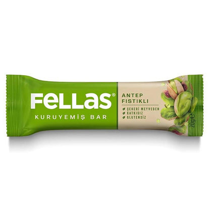 Fellas Pistachio Nut Bar Delicious Energy Snack 20g by Beauty Care Bag