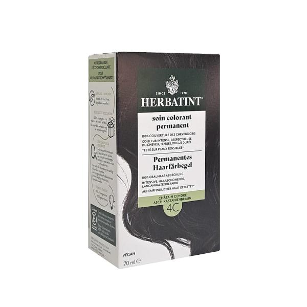 Herbatint 4C Ash Chestnut Permanent Hair Color 170 ml by Beauty Care Bag