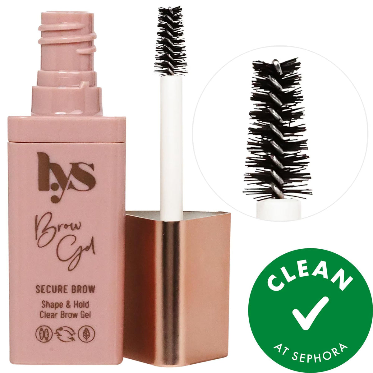 Secure clear vegan eyebrow gel