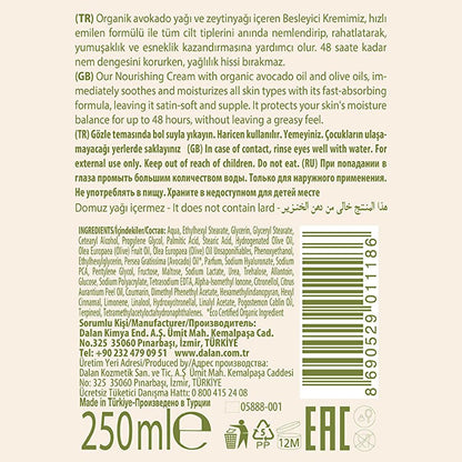 Dalan d'Olive Avocado Cream for Dry Skin 250 ml by Beauty Care Bag