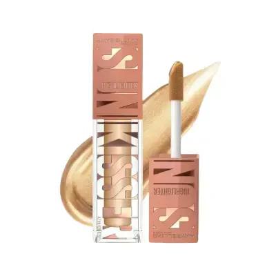 Maybelline Sunkisser Liquid Highlighter - 21 All Star: Natural Radiant Glow, Lightweight Shimmer Illuminator for Face & Skin by Beauty Care Bag