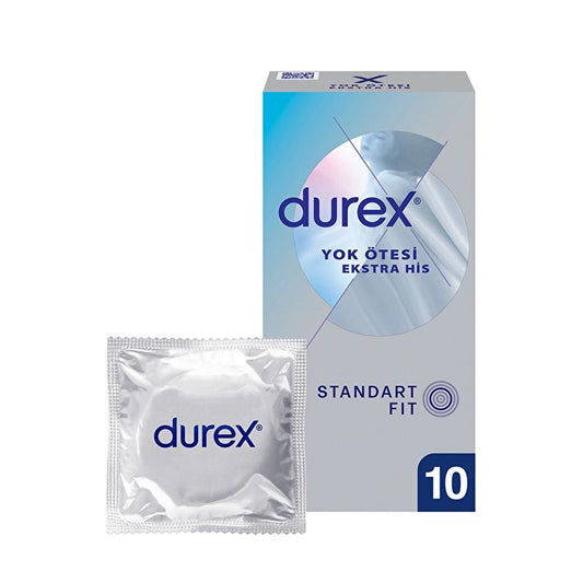 Durex Invisible Extra Sensitive Condoms 10-Pack by Beauty Care Bag