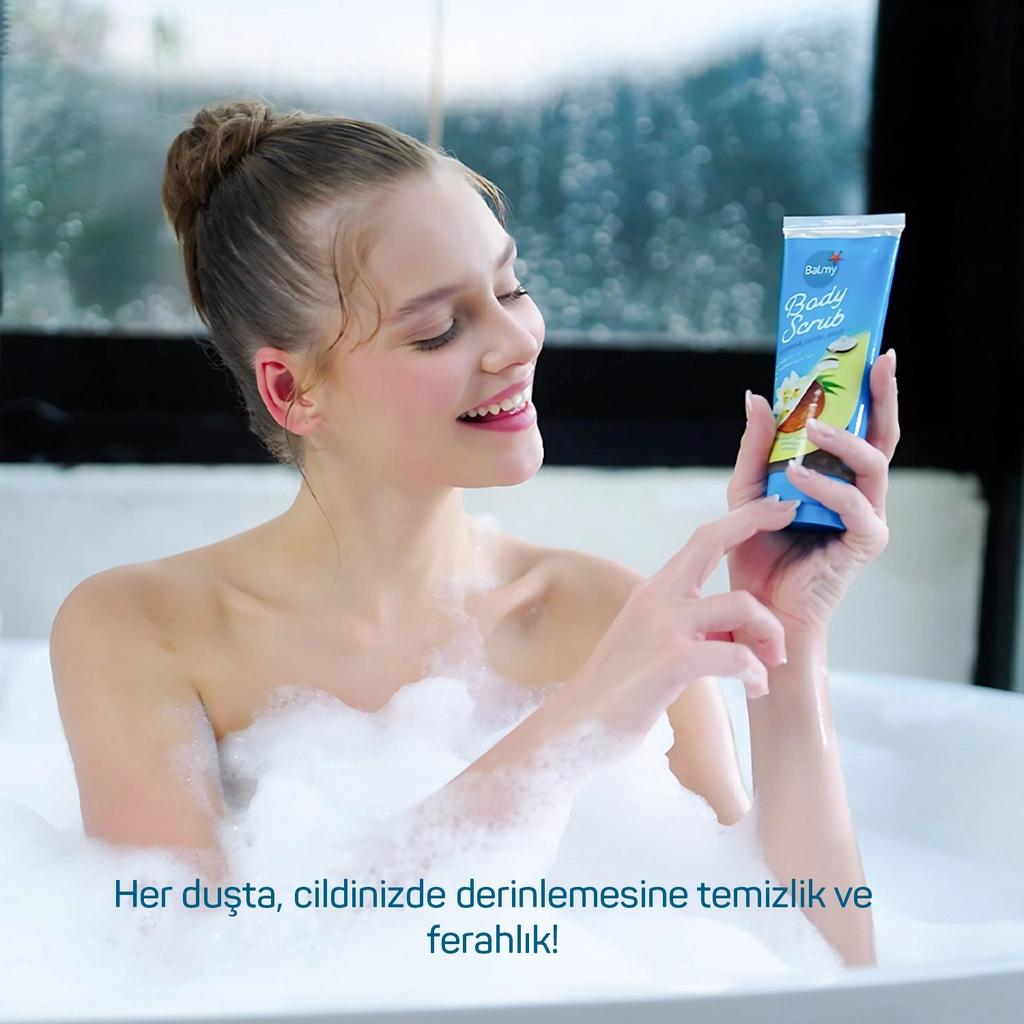 Balmy Coconut Exfoliating Body Scrub for Smooth Skin 250g by Beauty Care Bag
