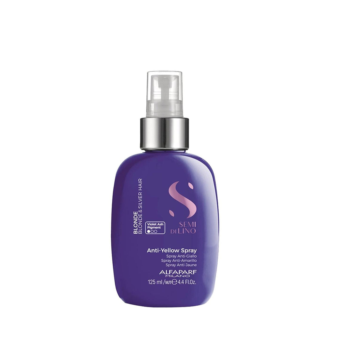 Alfaparf Semi Di Lino Blonde Anti Yellow Hair Spray - Neutralizes Unwanted Tones, 125ml by Beauty Care Bag