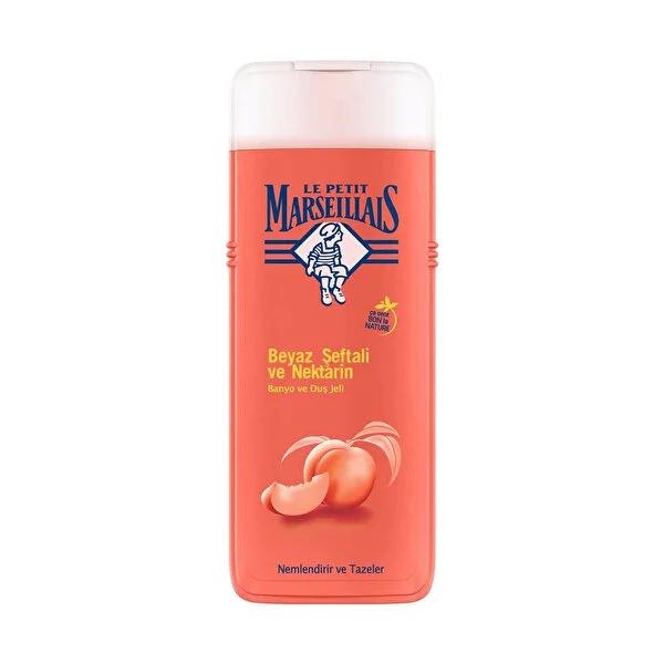Le Petit Marseillais White Peach & Nectarine Shower Gel - Moisturizing & Gentle Cleansing Body Wash, 13.53 fl oz by Beauty Care Bag