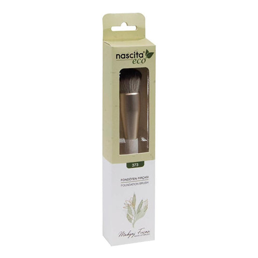Nascita Eco Foundation Brush 373 for Smooth Makeup Application by Beauty Care Bag