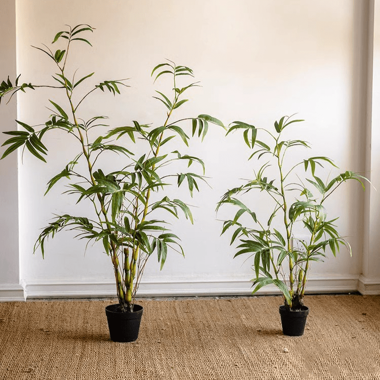 Artificial Bamboo Leaves in Pot by RusticReach