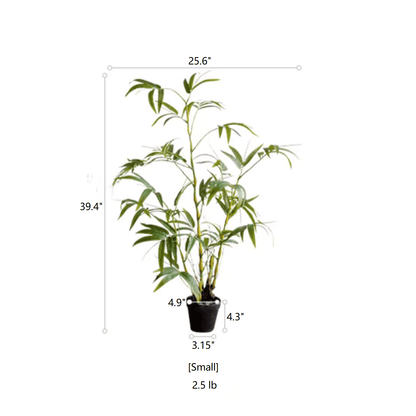 Artificial Bamboo Leaves in Pot by RusticReach