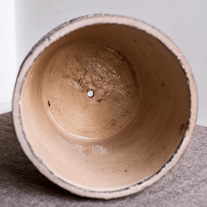 Classic Element Art Planter Clay Flowerpot by RusticReach