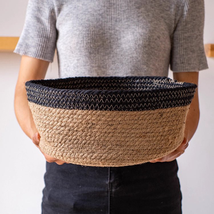 Cotton Blend Woven Storage Basket by RusticReach