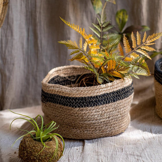 Cotton Blend Woven Storage Basket by RusticReach