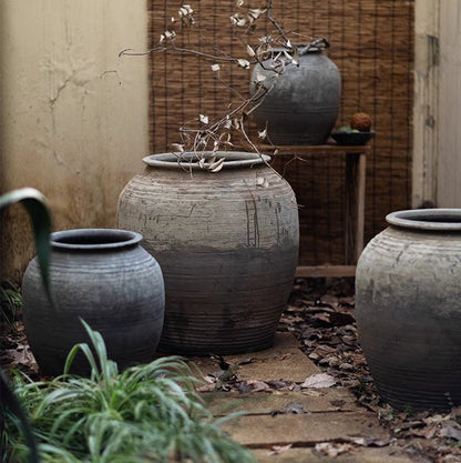 Large Antique Ceramic Pot by RusticReach