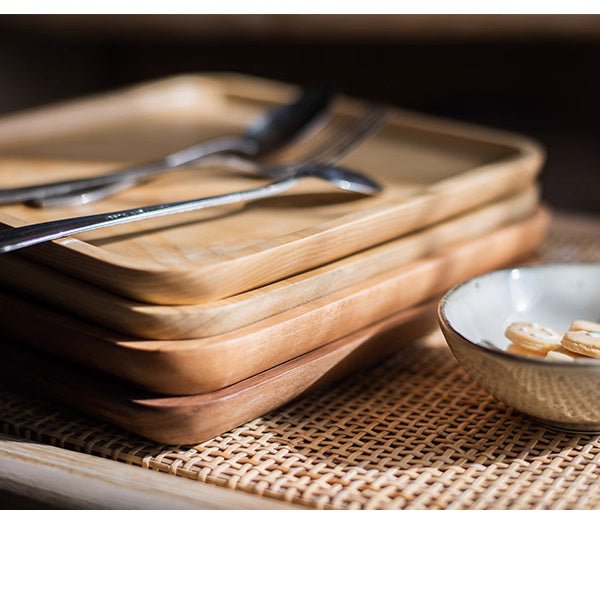 Natural Wood Plate Serving Tray by RusticReach