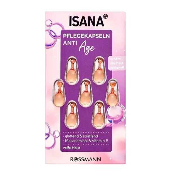 Isana Anti-Aging Facial Serum Capsules: Reduce Wrinkles & Protect from UV Damage with Macadamia, Jojoba Oil & Vitamin E by Beauty Care Bag