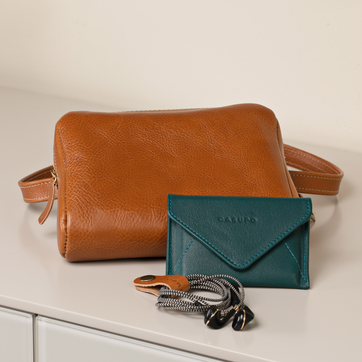 Leather Fanny Pack - Natural by CASUPO
