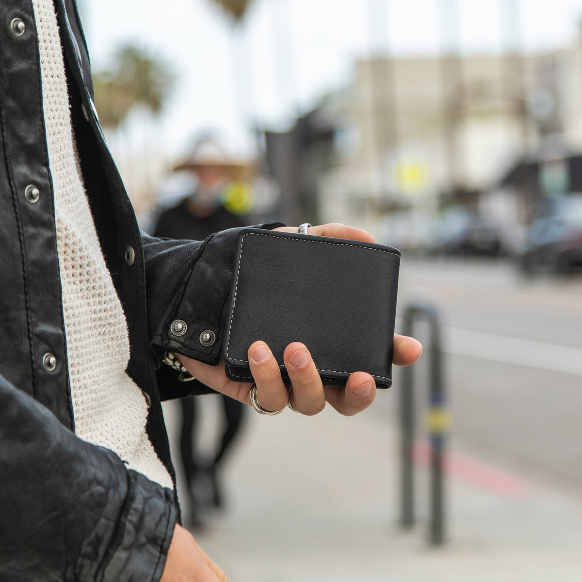 Large Billfold Wallet with RFID protection - Black by CASUPO